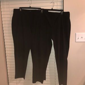 Black dress pants. Two pairs.